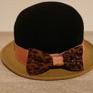 リボン付きハット☆秋冬 帽子