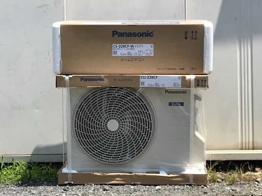 3新品 パナソニックエアコンエオリアCS-228CF冷暖房6畳用 2018年製 ...