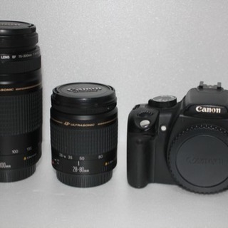 ★大迫力レンズ ★canon kiss N ダブルレンズセット