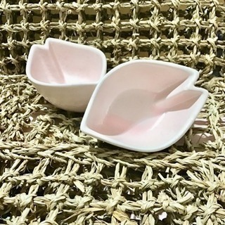 未使用・桜の花弁小皿SET