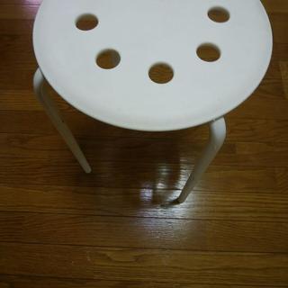 [値下げ2]イケア 丸イス パイプ椅子　IKEAいす
