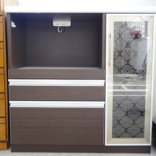恵庭・千歳】古賀家具 キッチンボード カウンター 幅90cm 中古