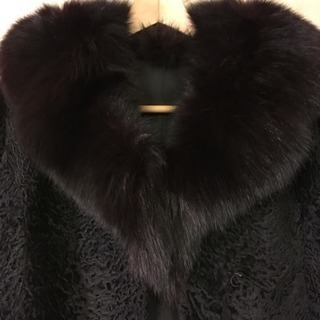 高級毛皮コート／アストラカン＆フォックス