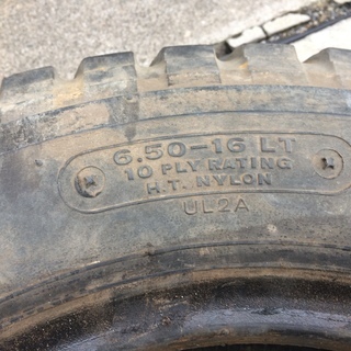 中古 BS ブリヂストン ブリジストン U-LUG2 6.50-16LT 10PR ゲタ山 
