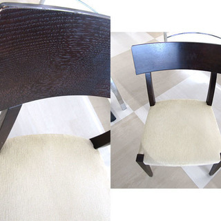 モデルルーム展示品 カンディハウス/CONDE HOUSE 大型ダイニングセット イス6脚 テーブル こげ茶 ダークブラウン 家具