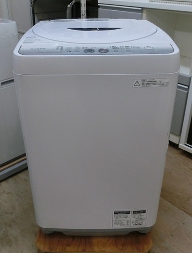 【販売終了しました。ありがとうございます。】シャープ　4.5㎏　2012年製　全自動洗濯機　ES-FG45L　中古品