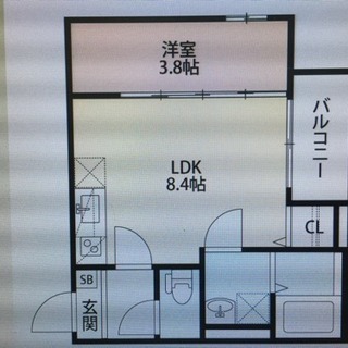 新築1LDK♬敷金礼金不要♬