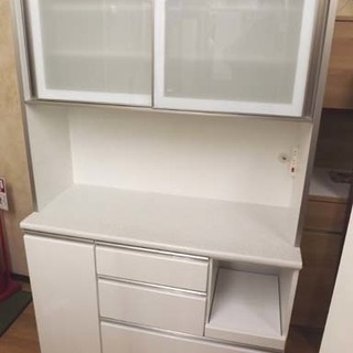 ☆ジモティ割あり☆ レンジボード ホワイト H202×D50.5×W140 