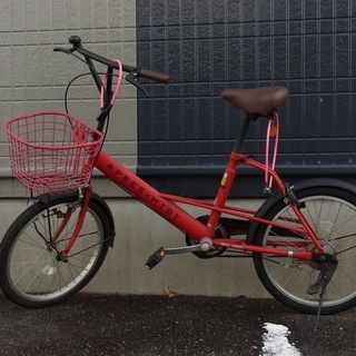自転車　２０インチ　赤