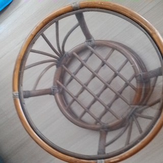 ローテーブル/コーヒーテーブル 〔円形　ガラス〕 直径55cm 