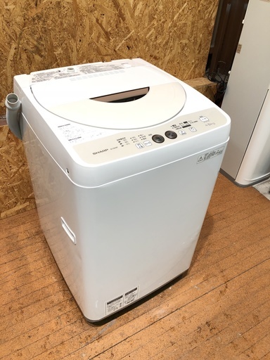 SHARP 2015年 4.5kg 全自動洗濯機 ES-GE45P