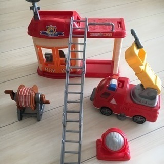 消防車はしご消防署おもちゃセット