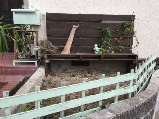 ラティス Diy ガーデニング用のベンチ兼ウォール 木製パレット使用 ぼたん 太宰府のその他の中古あげます 譲ります ジモティーで不用品の処分