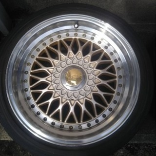 BBS風ホイール8j16インチ タイヤ付き4本