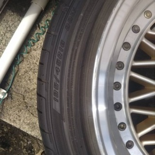 BBS風ホイール8j16インチ タイヤ付き4本