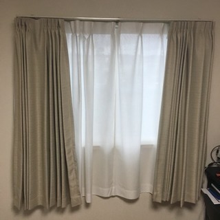 ニトリ遮光カーテン(小窓用x2、大窓用x1)
