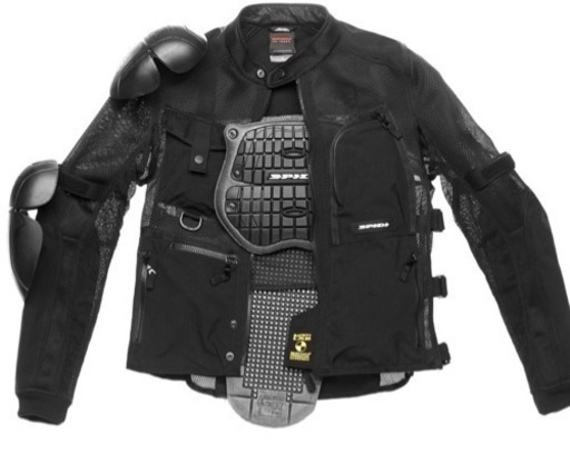 ほぼ新品、美品！バイク用ジャケット、Spidi Multitech Armor Evo、黒