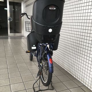 子供乗せ自転車 美品  22インチ ※３人乗り対応 （2017年1月末購入）