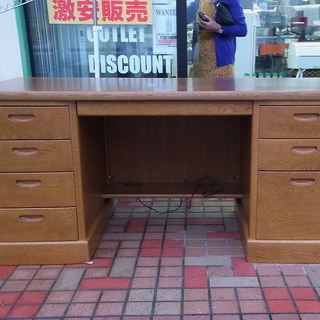 浜本工芸 ナラ材 両袖 机 書斎 エグゼクティブ デスク-ちいかわ てんし＆あくま ぬいぐるみＳ マスコット だてんしなハチワレ