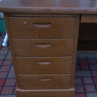 浜本工芸 ナラ材 両袖 机 書斎 エグゼクティブ デスク-ちいかわ てんし＆あくま ぬいぐるみＳ マスコット だてんしなハチワレ