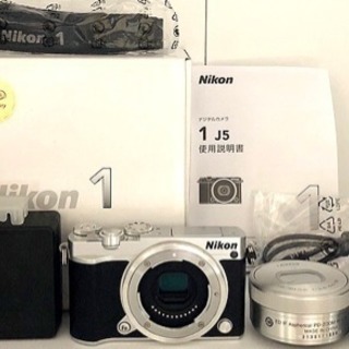 〓自撮り・スマホ転送OK♪〓ニコン J5 ミラーレス ✨大人気のニコン最新ミラーレス❤️自撮り+スマホ転送❤️Nikon 1