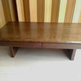 カリモク　引き出し付きテーブル カリモク 引き出し付 テーブル