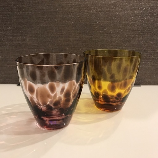 お値下げしました スガハラガラスのヒョウ柄グラス もも 池袋の食器 コップ グラス の中古あげます 譲ります ジモティーで不用品の処分