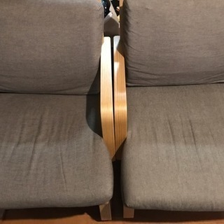 無印良品 リビングでもダイニングでも使えるソファ 二脚