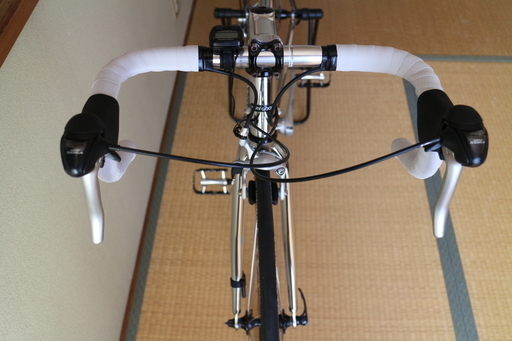 クロモリ　クロームメッキ　ロードバイク　Ｓサイズ（身長の目安162～173ｃｍ）+サイクルコンピュータ