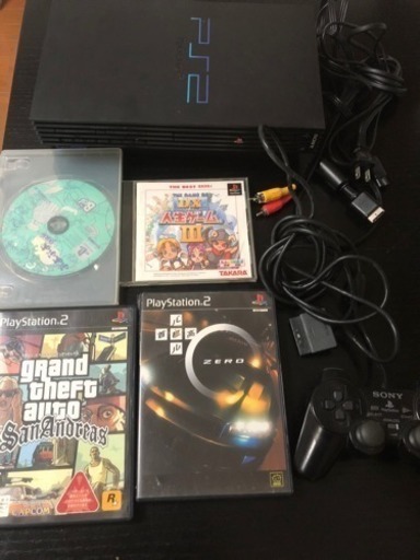 ps2 、ソフト四枚、コントローラ