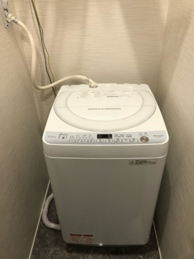 洗濯機 7kg SHARP ES-T709-W ヤマダ電機オリジナルモデル