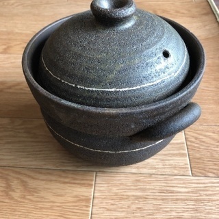 値下げ→釜炊き・ご飯・炊飯・陶器の画像