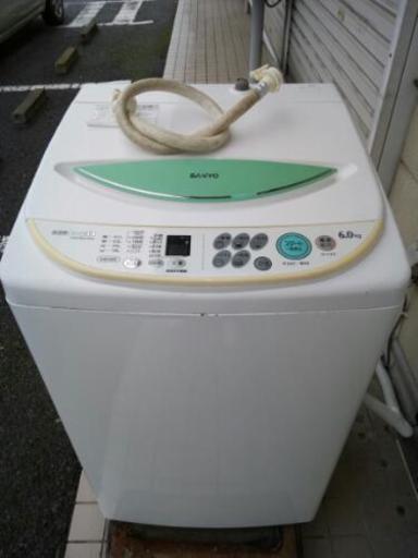 格安中古　洗濯機　サンヨー　6K 動作確認済　引取りのみ