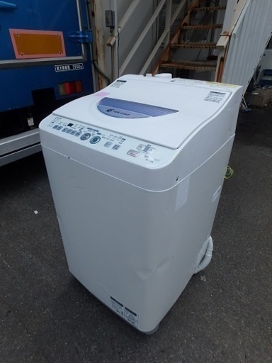 簡易清掃済み☆2011年製☆ SHARP 全自動洗濯機 ES-TG55L 5.5Kg