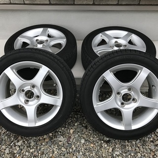 pcd100 4穴 5本スポーク ホイール タイヤセット