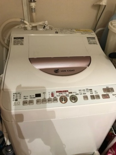 9/25(火)引取り限定 乾燥機能付洗濯機 シャープ ES-TG60L