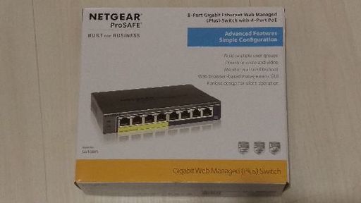 NETGEAR GS108PEネットワークスイッチハブ