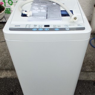 ☆三洋電機 SANYO ASW-60D 6.0kg 全自動洗濯機◇衣類の芯までキレイに