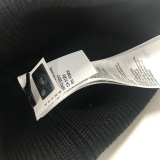 カナダグース　ニット帽「黒」