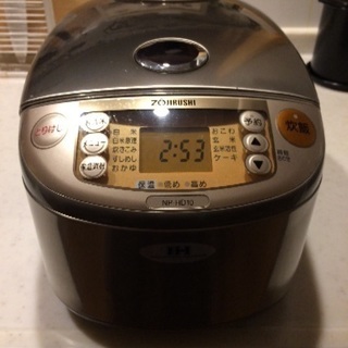 炊飯器 5.5合 象印 2009年製 保温不可 内釜に多少剥げあり
