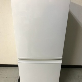 SHARP/シャープ 2ドア冷蔵庫 SJ-D14B-W 2016年製