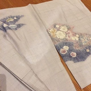 名門 滝泰謹製 紬地 辻ヶ花 森志湖作