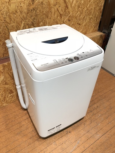 SHARP 2013年 4.5kg 全自動洗濯機 ES-FG45L
