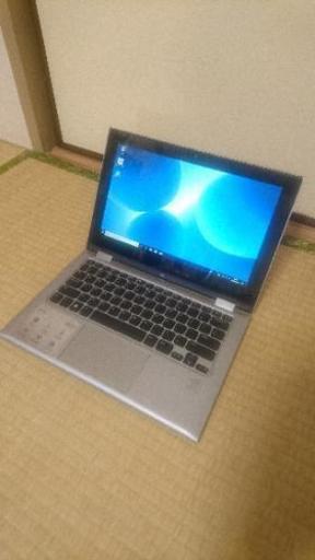 【タッチパネル搭載】DELL 2in1 ノートパソコン 高速SSD搭載 タブレットにもノートにもなる 無線LAN Wi-Fi セットアップ済み すぐに使える♪ サクサク 快適動作