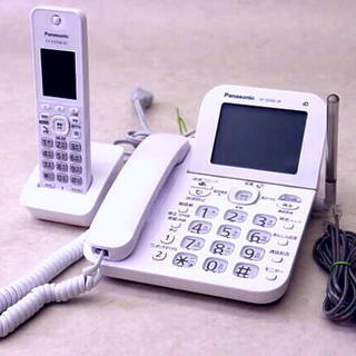 パナソニック デジタルコードレス電話機 子機1台付き ホワイト ...