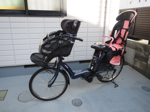 YAMAHA PAS kiss PA26K ナイトサファイア 電動アシスト自転車 2016年製 ヤマハ パスキス リアチャイルドシート付き