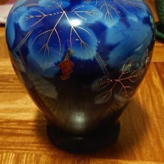 青い壺(花瓶)