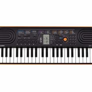 カシオ 電子ミニキーボード 44ミニ鍵盤 SA-76 ブラック&...