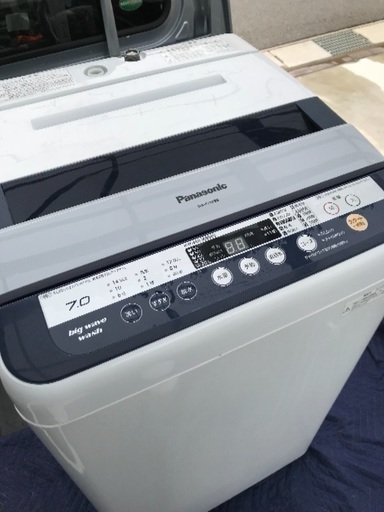 取引中。2013年製パナソニック7キロ全自動洗濯機。美品。千葉県内配送無料。設置無料。