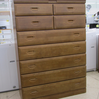 宮の沢店 7段チェスト 整理たんす ナチュラルブラウン
